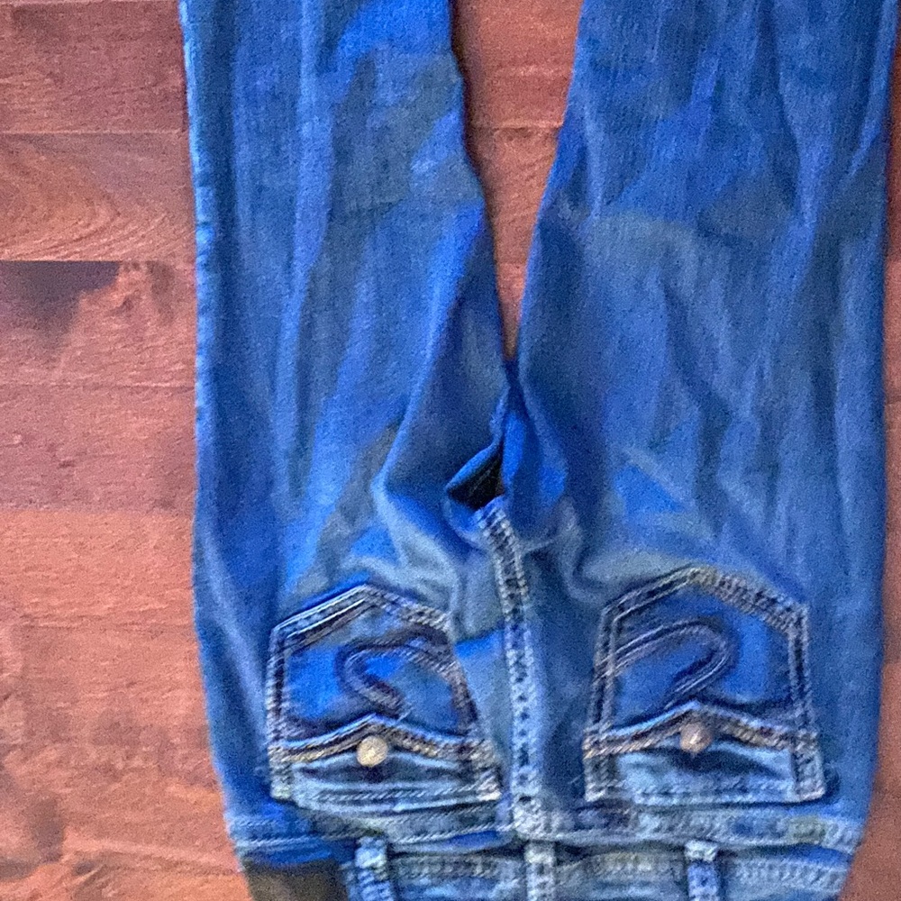 Silver Jeans with Decorative Back Pockets